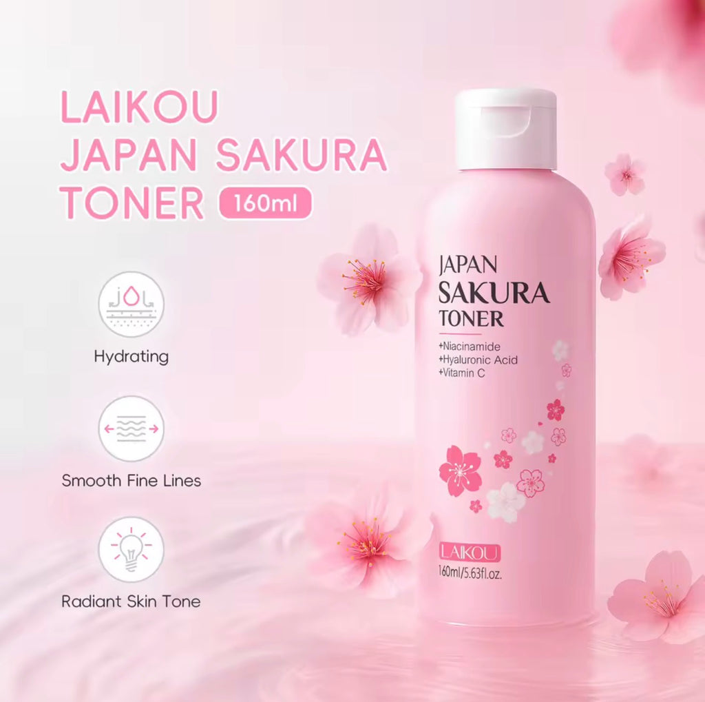 Sakura Cherry Blossom Toner – Brightens, Hydrates & Evens Skin Tone