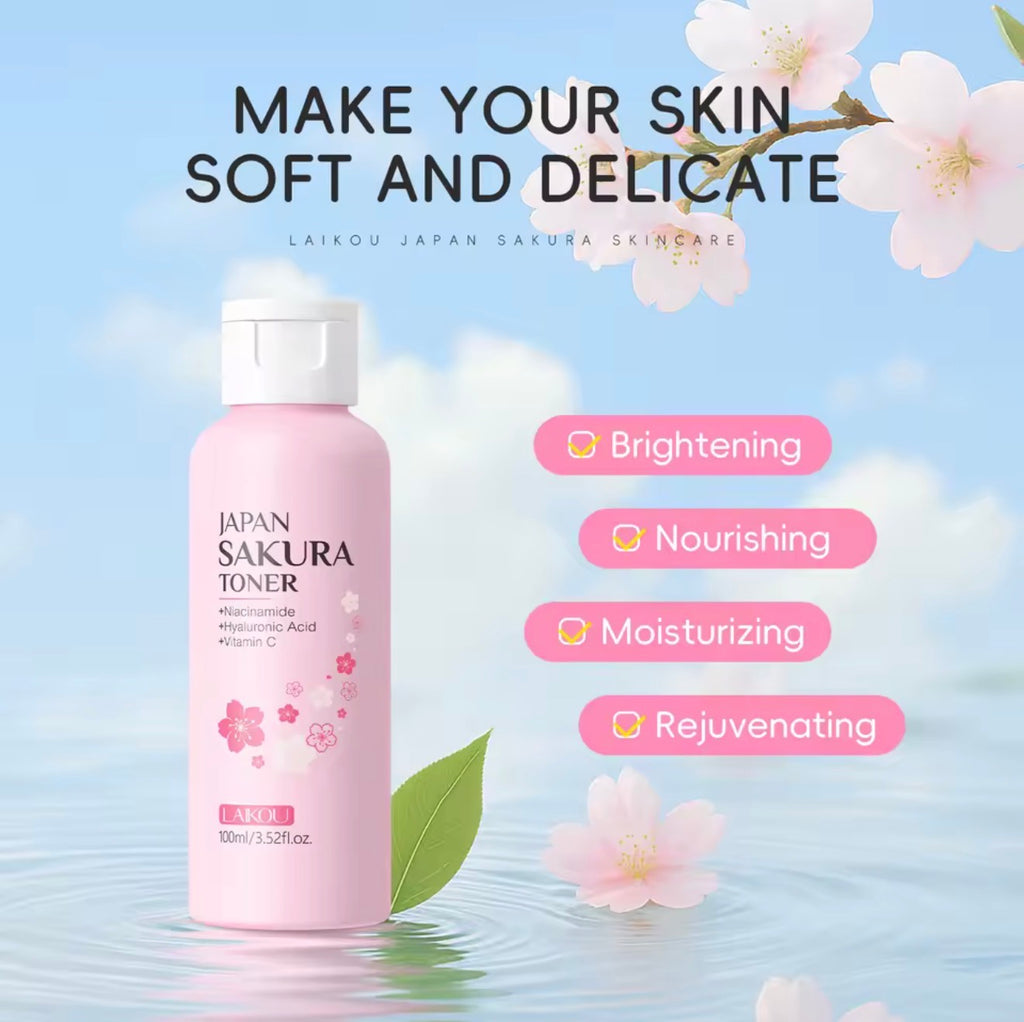Sakura Cherry Blossom Toner – Brightens, Hydrates & Evens Skin Tone
