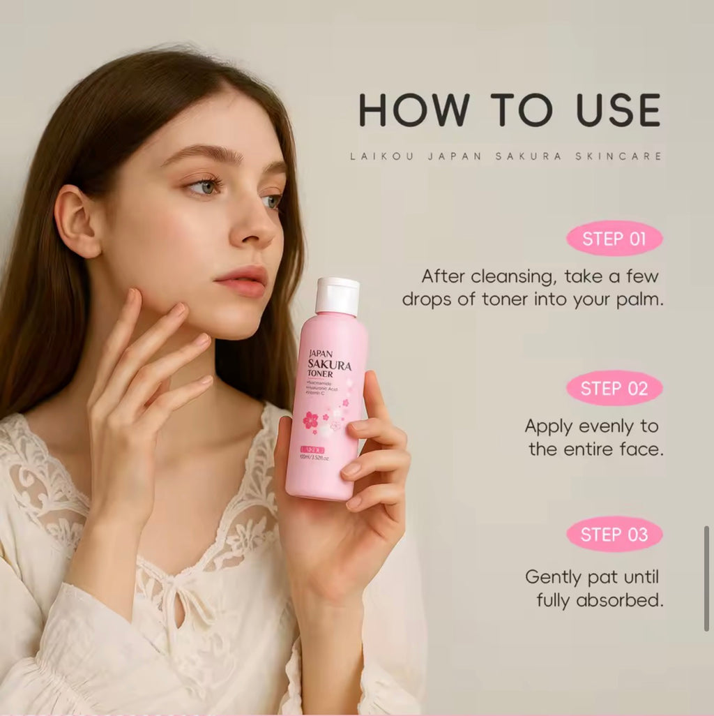 Sakura Cherry Blossom Toner – Brightens, Hydrates & Evens Skin Tone