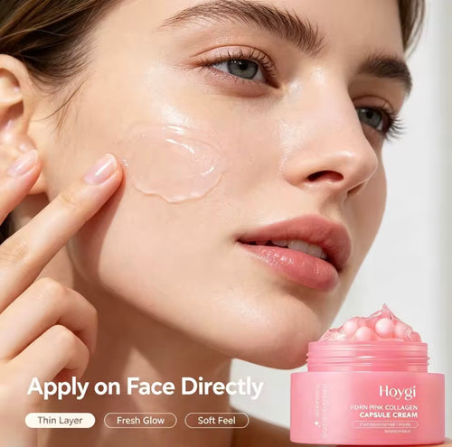 Pink Collagen PDRN Capsule Cream – Fades Dark Spots & Plumps Skin