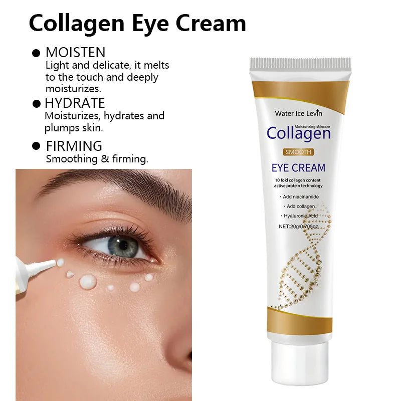 Collagen Eye Cream Skincare anti Dark Circles Eye Bags Firming Moisturizing Skincare Eyes Cream Skin Care for Eyes